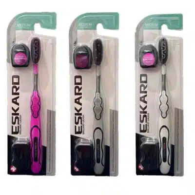 مسواک بزرگسال کلین زغالی اسکارد کد 101 بسته 12 عددی