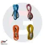 کابل شارژر رنگی سر فلزی Type-C