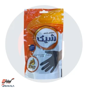 دستکش نیتریل مشکی شیک سایز مدیوم بسته 10 عددی