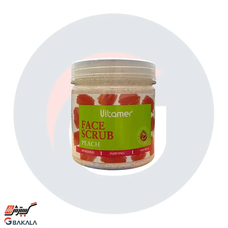 ماسک اسکراب نرم کننده صورت هلو ویتامر 400 گرمی