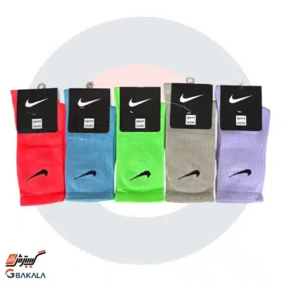 جوراب ساق بلند کش انگلیس رنگی 12 عددی