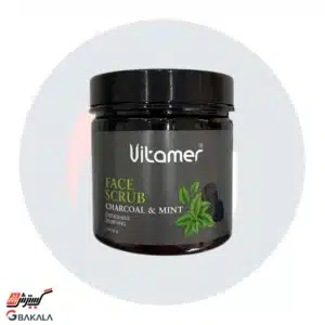 ماسک اسکراب نرم کننده صورت زغال نعنایی ویتامر 400 گرمی