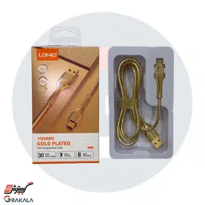 کابل شارژر تایپ سی طلایی LS651