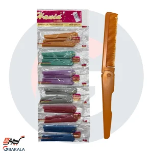 شانه جیبی تاشو ورقی 12 عددی